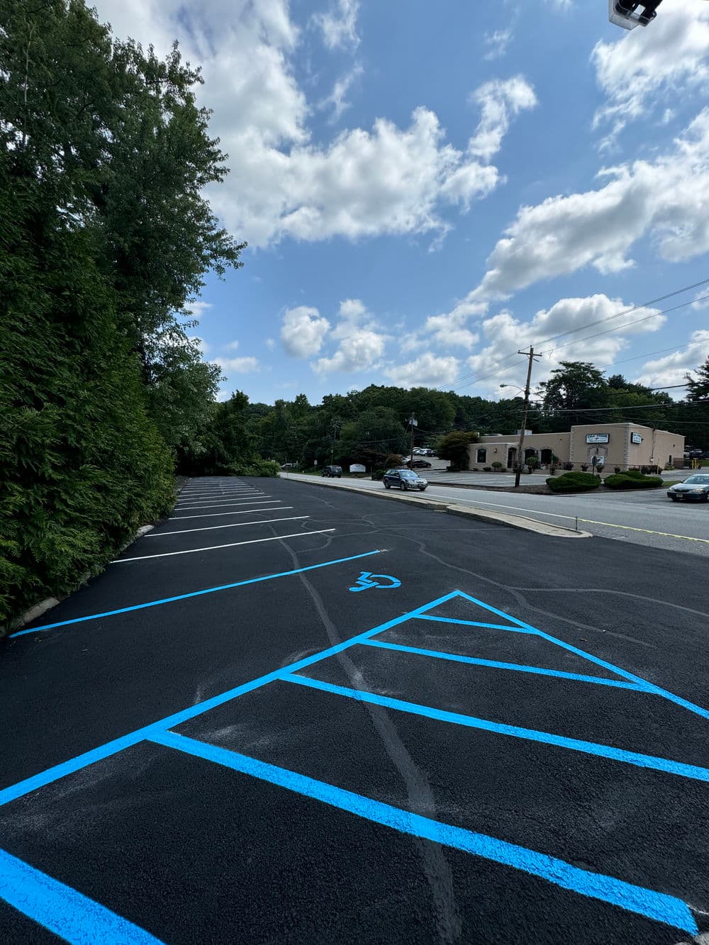 Wayne, NJ – Double AI Sushi Parking Lot Sealcoating, Crack Filling & Line Striping
