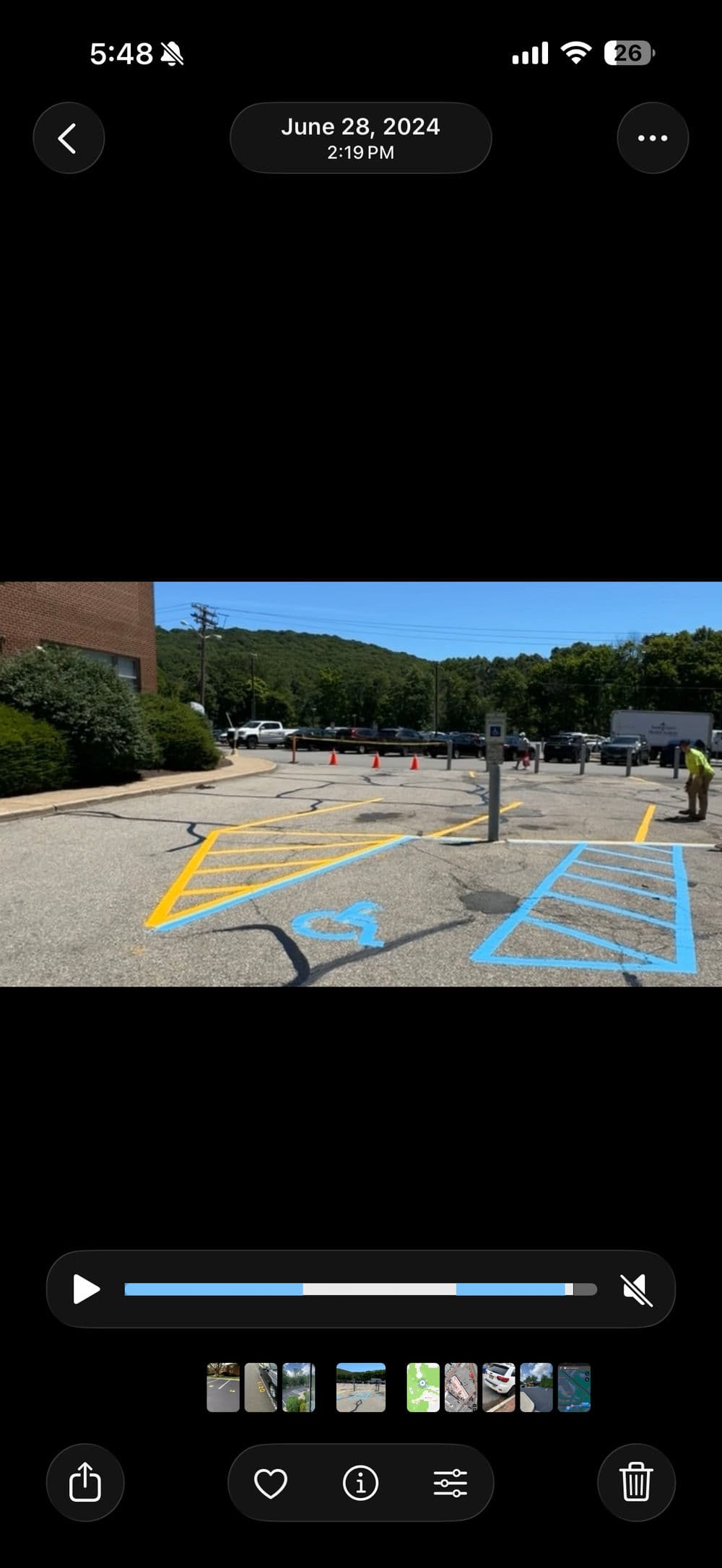 Project Denville, NJ – Saint Clare’s Hospital Parking Lot Crack Filling & Line Striping image