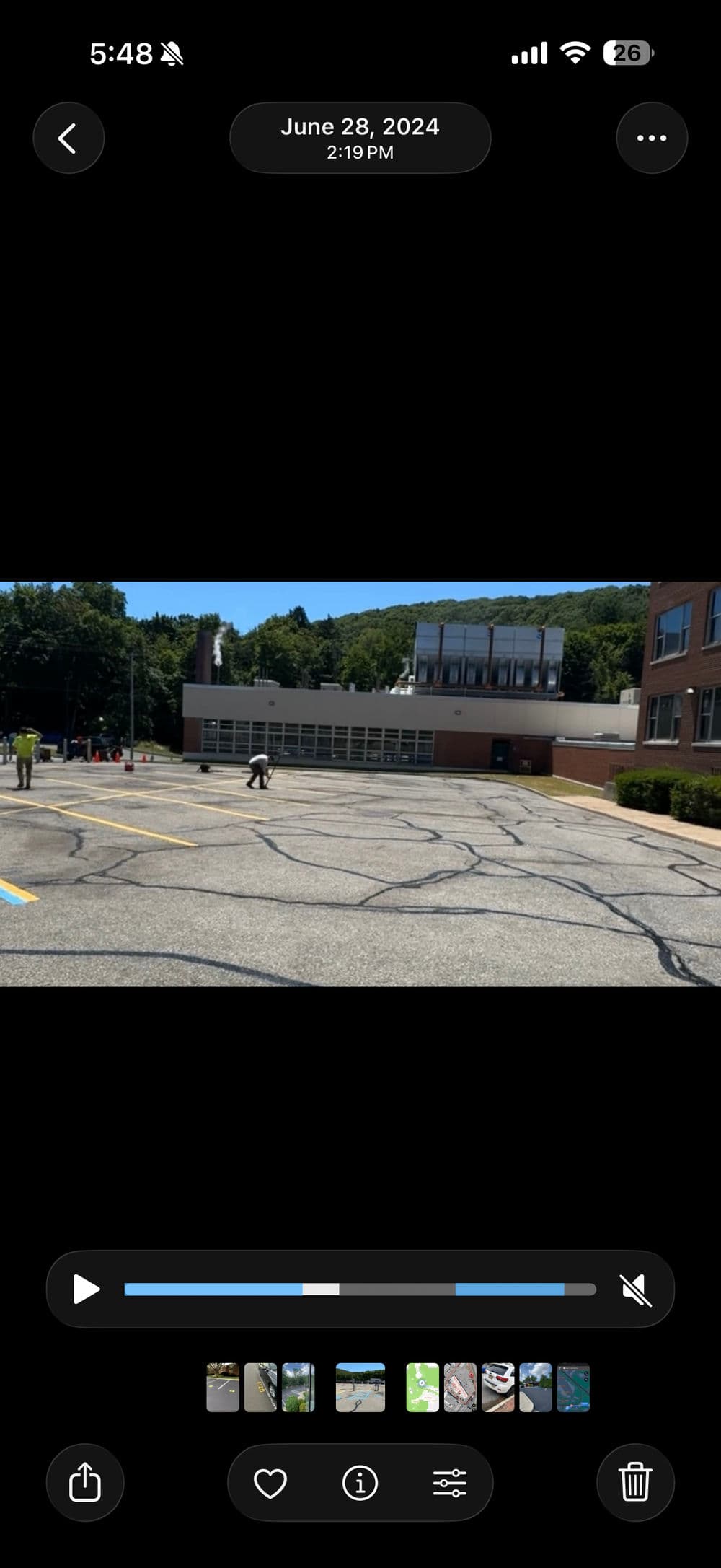 Denville, NJ – Saint Clare’s Hospital Parking Lot Crack Filling & Line Striping