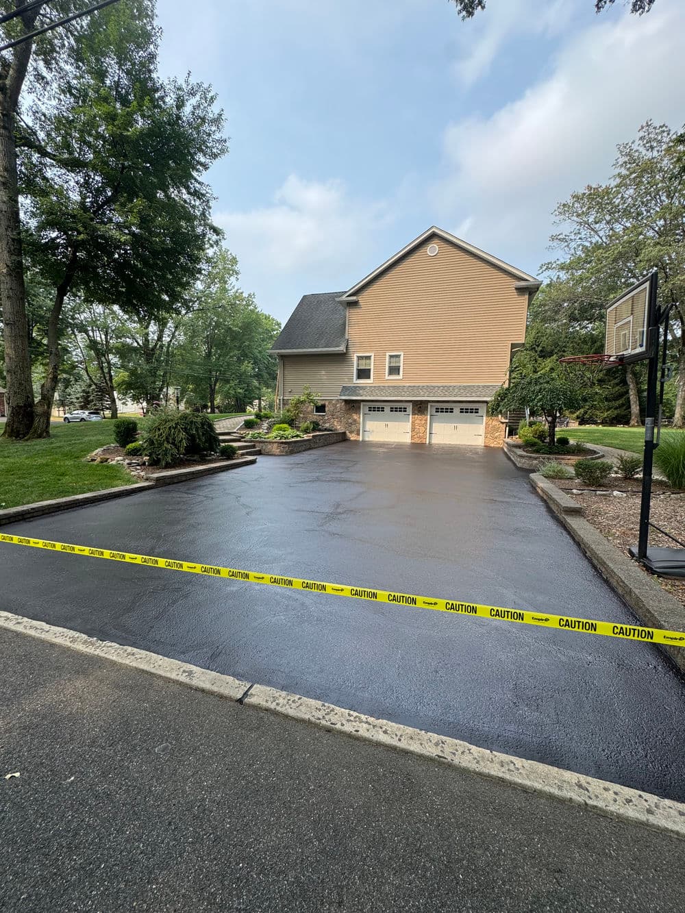 Project River Vale, NJ – Heavy Crack Filling & Driveway Sealcoating image