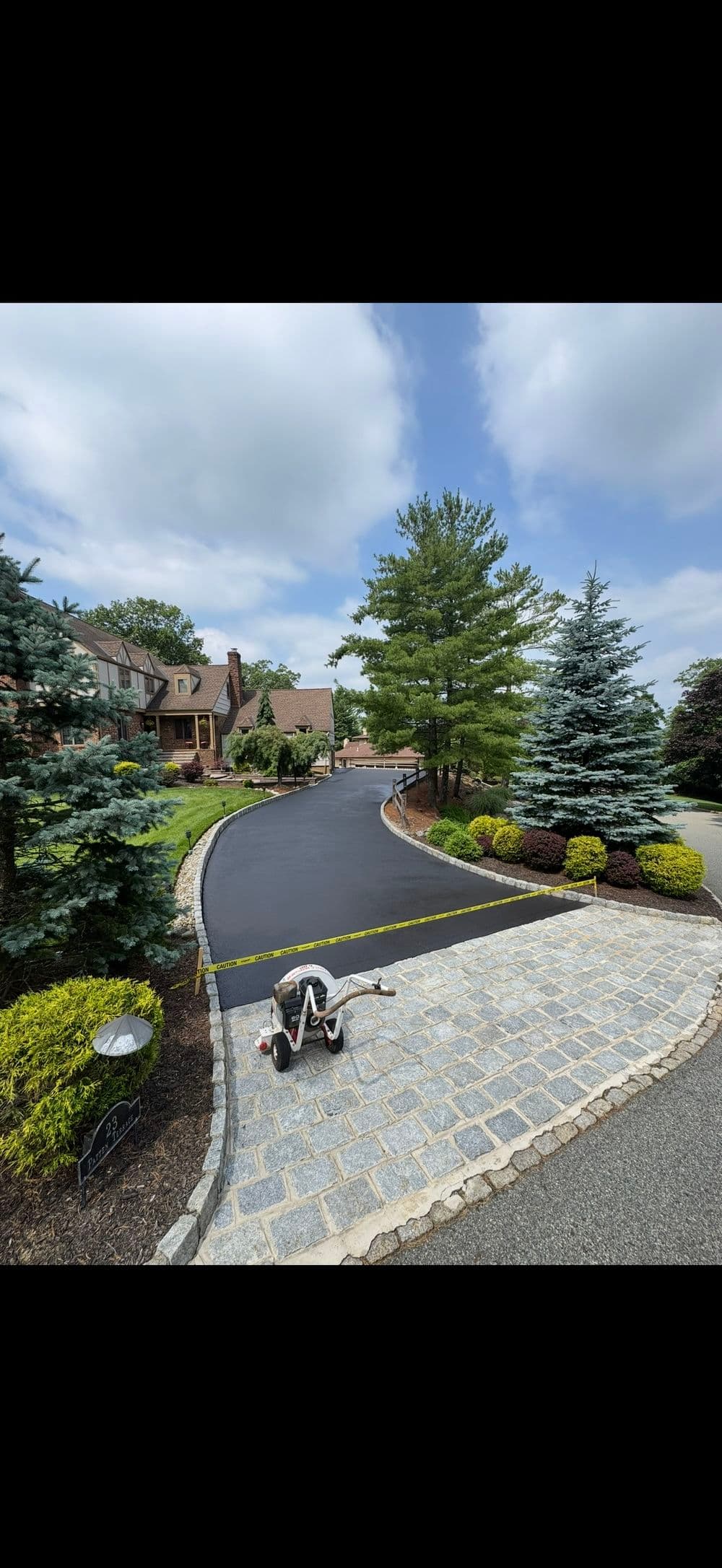 Fresh Asphalt Driveway Paving in North Caldwell NJ image