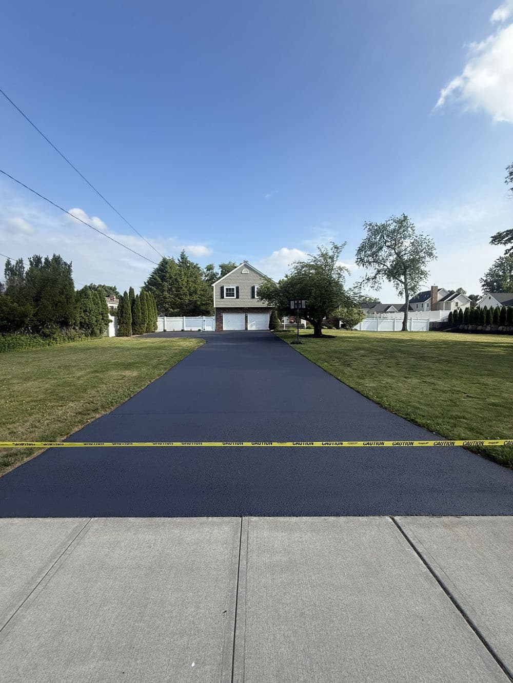 Project Driveway Sealcoating in Pompton Plains, NJ — Crack Fill & Full Seal image