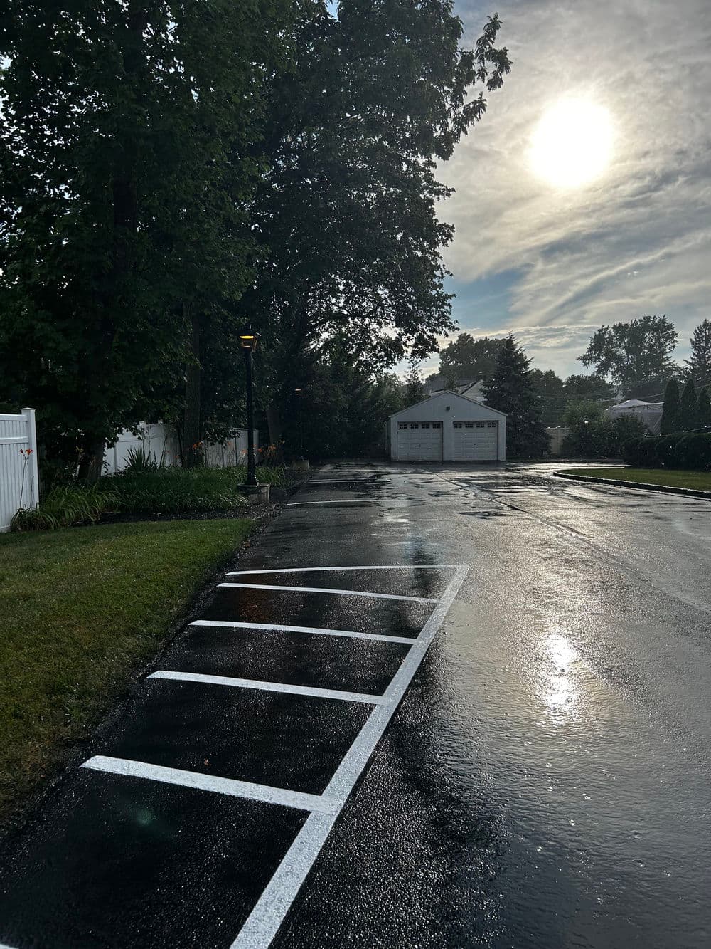 Gallery photos for Pompton Plains, NJ – Dentist Office Parking Lot Sealcoating, Crack Filling & Line Striping: Image #2