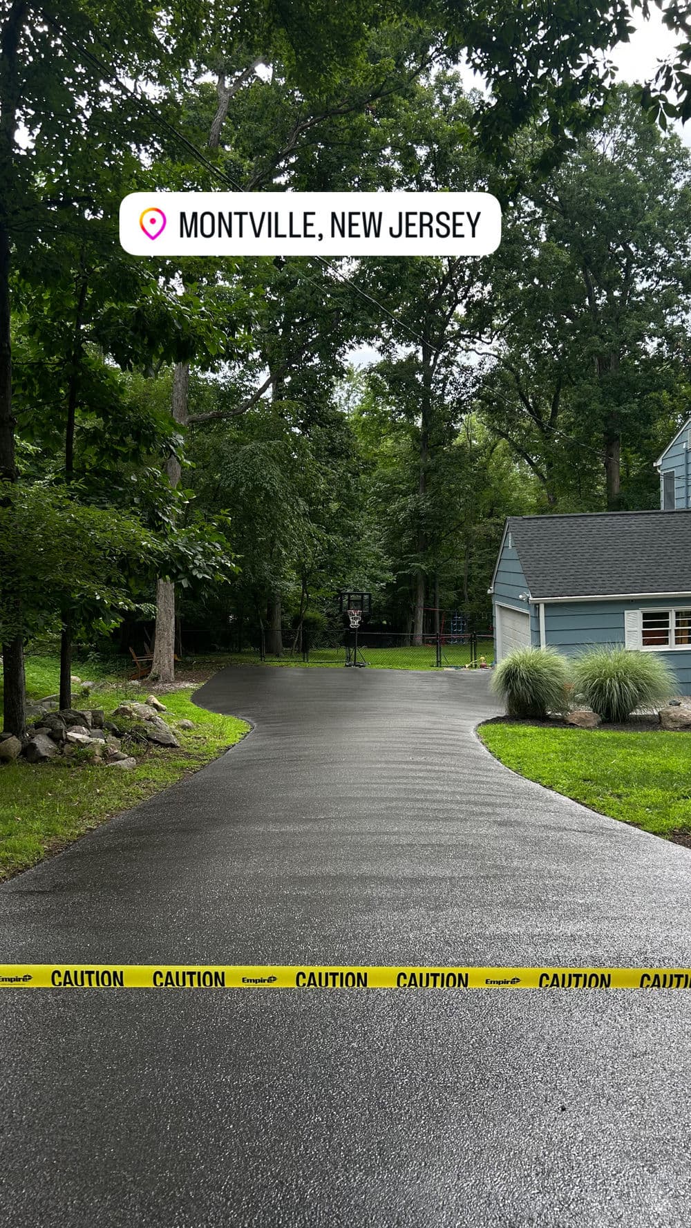 Fresh Driveway Sealcoat on Glenwood Dr in Montville NJ image