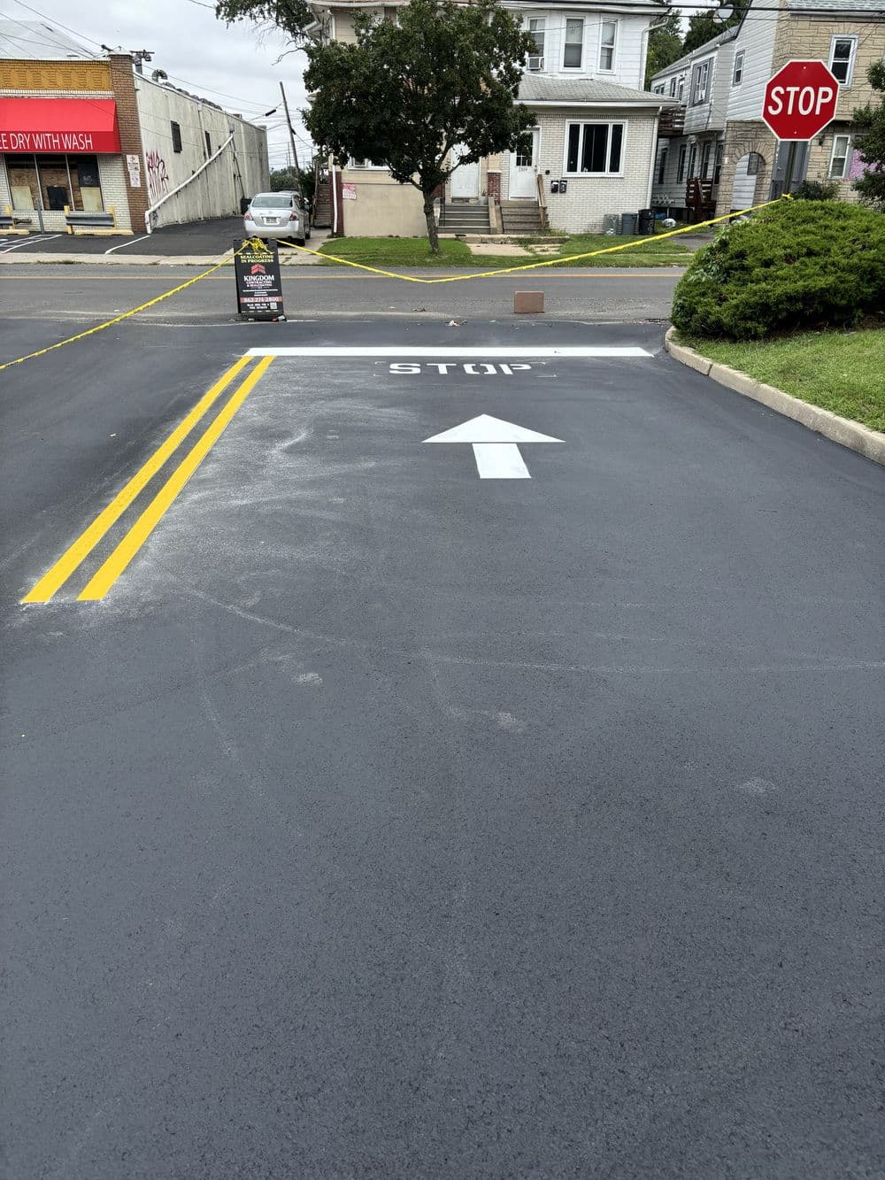 Gallery photos for Full Parking Lot Sealcoating and Line Striping in Camden NJ: Image #1