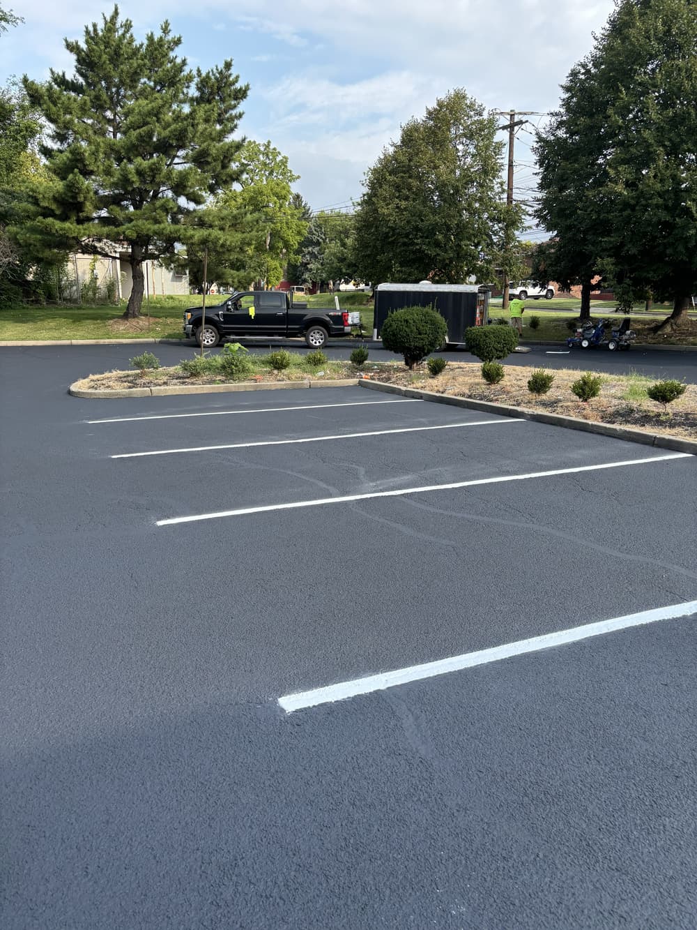 Gallery photos for Commercial Parking Lot Sealcoating and Striping in Pennsauken NJ: Image #1